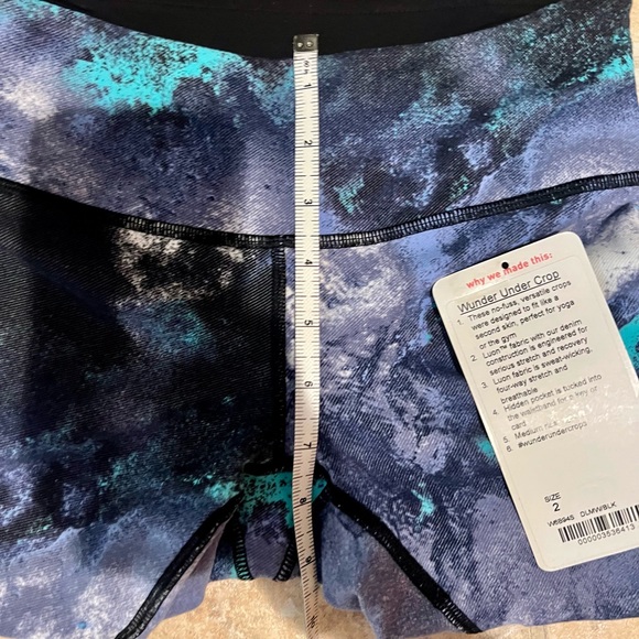 lululemon wunder under crop RARE milky way size 2 - Picture 9 of 9